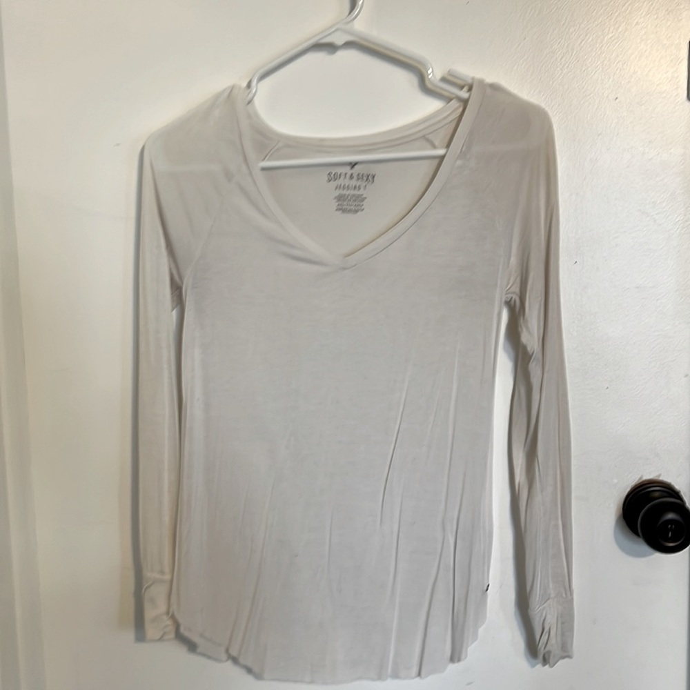 Long-sleeved American Eagle Jegging T. Size xxs. White.